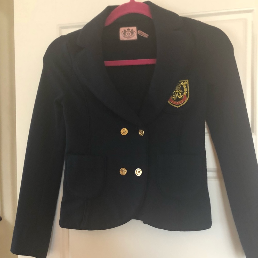Juicy New Girls Size 10 Navy Blazer